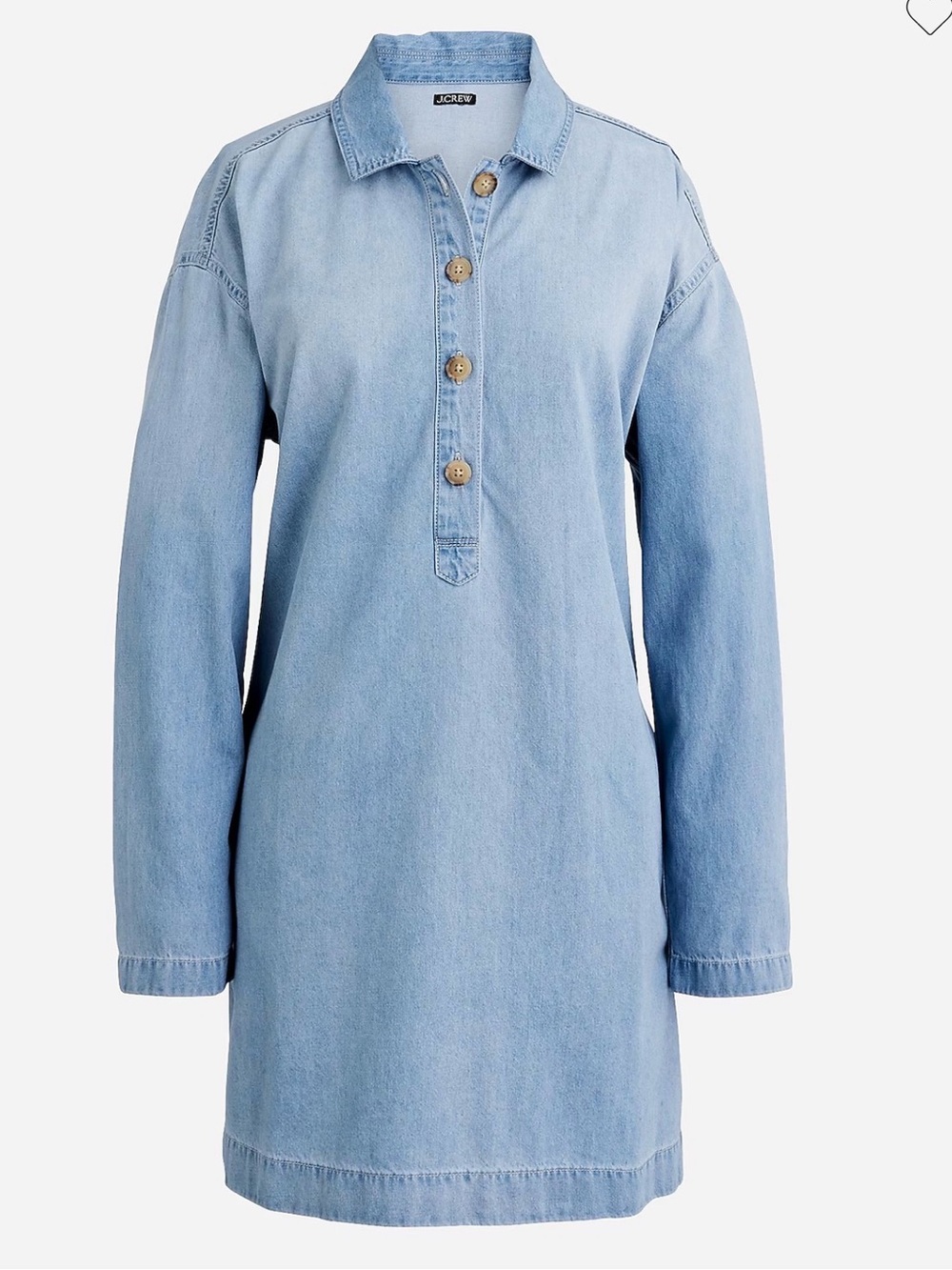 J. Crew Popover Dress in Chambray